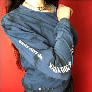 Blue and black tie dye acid wash Zoo York long sleeve??????